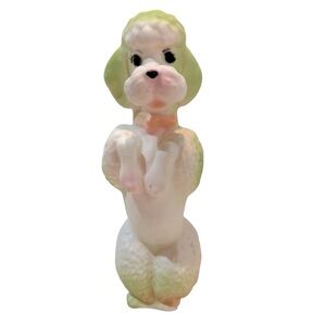 Vintage‎ 1960s Rubber Squeak Toy Begging Poodle Dog Squeak